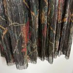 Ba&sh Hendrix Floral Metallic Plissé Knit Long Sleeve Maxi Dress Size 0 XS Black Photo 10