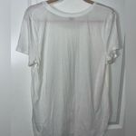Gentle Fawn  Women’s White Scoop Neck Short Sleeve Basic Tunic T-Shirt Size Large Photo 3