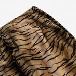 Harvé Benard Vintage 90s Tiger Print Plush Texture Pencil Skirt Photo 3
