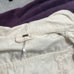 Free People  White Distressed Cropped Jacket Photo 7