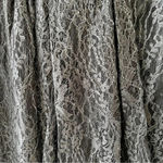 Badgley Mischka Black Lace Strapless Formal Dress Size 2 Beaded Empire Waist Photo 6