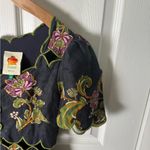 Farm Rio Black Ravenala Short Sleeve Maxi Dress XS Photo 3