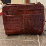 Leather Co Liz Claiborne vintage crocodile/alligator print leather bag Brown Photo 3