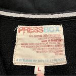 Pressbox  Black Iowa Hawkeyes Vintage Look Zip Up Long Sleeve Sweatshirt Womens L Photo 7