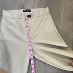 ZARA  faux leather pants high waist bone beige tan Photo 3