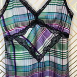 ZARA  Check Plaid Lace-Trimmed Camisole Top‎ Photo 4