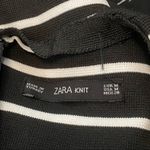 ZARA  KNIT Medium Stripe Black White Mini Dress Photo 2