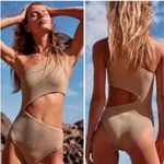 Beach Riot New Free People  Celine Shine One Piece Swim Suit Shine Gold size‎ xs Photo 1