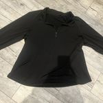 SheIn Curve 3XL Plain Solid Collared Black Quarter-Zip Pullover Womens Photo 1