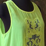 YA Los Angeles Silk blend Embroidered cover up lace top Photo 1