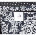 CAbi Polka Dot Jacket Black White Stretch 3/4 Sleeve Jacket Blazer Size 8 Photo 3