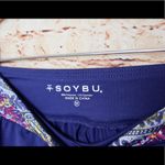 Soybu  | Navy/Patterned Capri Leggings small pocket Photo 4