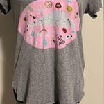 Lauren Moshi EUC Grey and Pink Emmalyn Elements Lip Graphic Tee size medium Photo 3