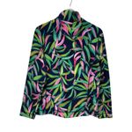 Tommy Bahama 1/4 Snap Pullover Women Sz S Colorful Fleece Floral Tropical Resort Photo 1