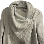 Zella  Women's Shooting Star Drape Gray Cardigan Sweater Size S Open Front Photo 6