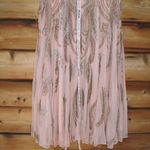 Mac Duggal   5434 Short Sleeve Beaded A-line Tea Length Dress Photo 12