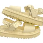 Dr. Martens Voss Mono Sandals Toile Cream Monochrome Pastel Yellow Soft Girl 9 Photo 0