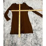SO  Junior's Tie-front Fit & flare Mini Dress‎ NWT Brown Long Sleeve Size XXL Photo 5