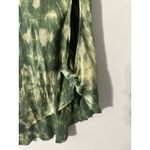 Blue Life  NWT Green Tie-Dye Asymmetrical Side Tie Midi Skirt Viscose Size S Photo 1