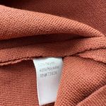 Ming Wang  Button Detail Contrast Trim Soft Knit Dress Auburn Brown Black chain M Photo 4