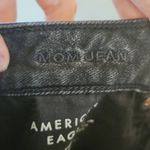 American Eagle Size 8 Black Destroyed Strigid Denim Mom Jeans Photo 3
