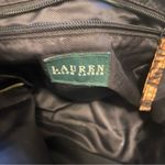 Ralph Lauren  Leopard Print Shoulder Bag Black Strap Zip Closure Photo 5