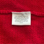 Vtg Classic Elements Red Sleeveless Skiing Happy Snowmen Sweater Vest w/Pin! Med Photo 4