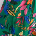 J.Crew  Women's Printed Tiered Halter Midi Dress Bright Clover Tropical 0 P New Photo 3
