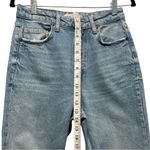 ZARA  High-Rise Tapered Mom Jeans – Medium Wash, Sz 4 Photo 4