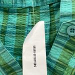 Urban Outfitters NWT Katie Green Pleated Plaid Mini Skirt Photo 5