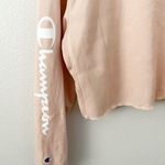 Champion | NWT Crewneck Sweatshirt Crop Cropped "C" Logo Spiced Almond Pink | XL Photo 7