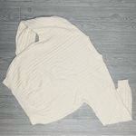 Croft & Barrow Vintage retro woven cotton white / cream  long sleeve sweater L Photo 3