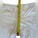 Talbots  White Linen Cotton Blend Wide Straight Leg Pants Womens Size 14 Photo 10