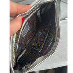 Vintage Velez Genuine Leather Colombia Metallic Silver Embossed Crossbody Bag Photo 6