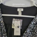 River Island  Sequin Silver Long Sleeve Dress Photo 7