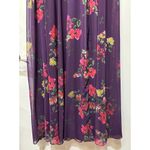 Mac Duggal Long Sleeve Ruched Top Deep V-Neckline Gown Purple Size 10 NWT #68558 Photo 7