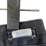 Brandy Melville  Black Front Snap A-Line Denim Jean Skirt Women Sz 26 Photo 8