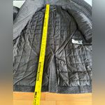 EXPRESS  Black White Wool Blend Thinsulate Lined Hooded Anorak Winter Jacket Coat Photo 9