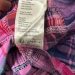 Free People NEW  Madeira Plaid Corset Top with Ruffle Hem Elastic Back Sz Medium Photo 7