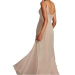 David's Bridal Wine Spaghetti Strap Bridesmaid Maxi Formal Dress Womens 10 Photo 7