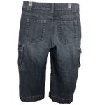 Bob Timberlake  Denim Embroidered Wide Leg Cargo Denim Capri Blue Jeans Womens 10 Photo 8