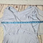 After Six  V-Neck Split Sleeve Blouson Bodice Maxi‎ Dress in Silver Dove 6 Photo 6