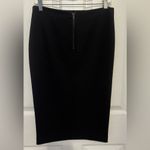 Alice + Olivia Women's Black Leather Front Pencil Skirt Size 6 NEW Photo 1