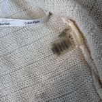 Calvin Klein Women’s Open Front Cable Knit Cardigan Sweater Cream M Photo 3