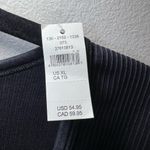 Aerie Offline By  Womens Seamless Cable Square Neck Ribbed Top Shirt Black NEW XL Photo 7