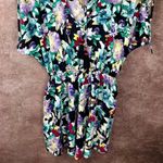 Band of Gypsies Sapphire Trends Floral Romper - Black/Multi - size S Photo 10