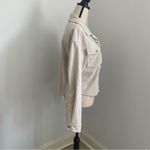 SheIn Corduroy Utility Jacket Medium Ivory Oversized Shacket Y2K Lumberjane Barn Coat Photo 1