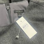 Ann Taylor Wool Blend Dress Sz 8 Gray Wrap Skirt with Fringe Classic Career Work Photo 6