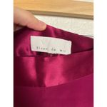 Fleur Du Mal Bordeaux High Waist Dressy Satin Crepe Silk Tuxedo Pants Size 8 Pink Photo 8
