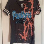NFL Carolina Panthers Custom One Of A Kind Reverse Dyed Graphic Tee SZ S Photo 1